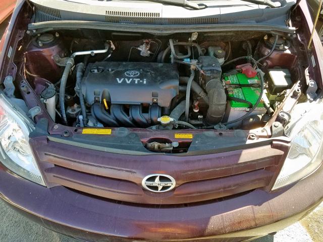 JTKKT624740049116 - 2004 TOYOTA SCION XA MAROON photo 7