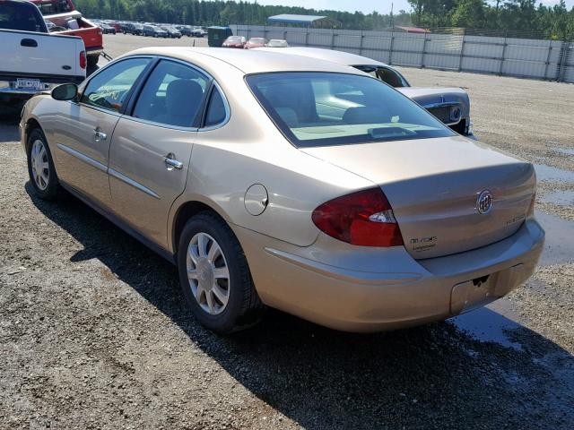 2G4WC532451268357 - 2005 BUICK LACROSSE C GOLD photo 3