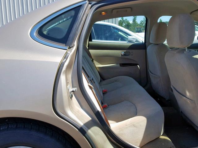 2G4WC532451268357 - 2005 BUICK LACROSSE C GOLD photo 6