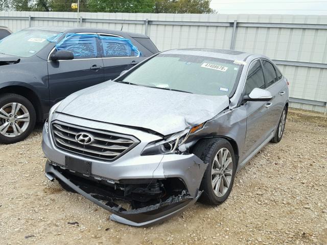 5NPE34AF0HH501363 - 2017 HYUNDAI SONATA SPO CHARCOAL photo 2