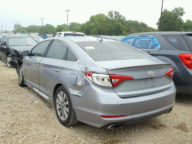 5NPE34AF0HH501363 - 2017 HYUNDAI SONATA SPO CHARCOAL photo 3