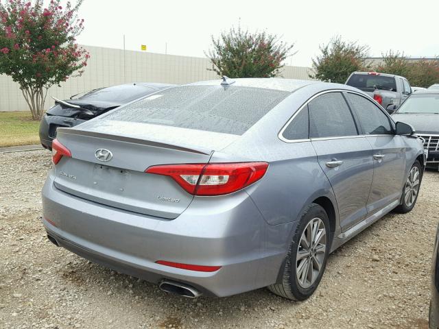 5NPE34AF0HH501363 - 2017 HYUNDAI SONATA SPO CHARCOAL photo 4