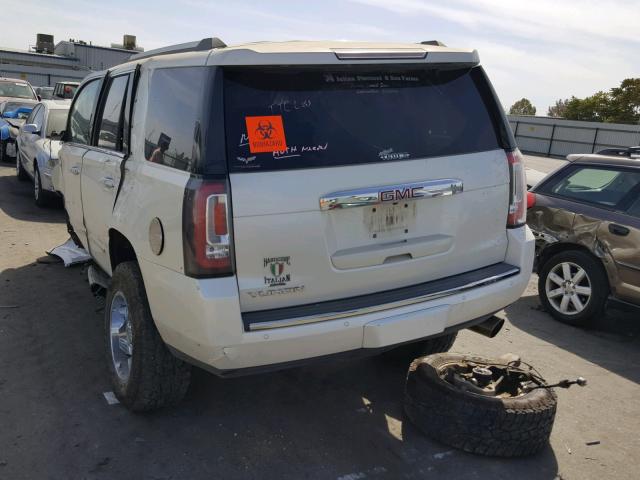 1GKS2CKJ0FR636470 - 2015 GMC YUKON DENA WHITE photo 3