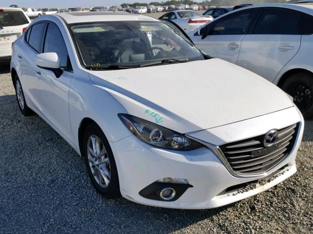 JM1BM1W77E1190968 - 2014 MAZDA 3 GRAND TO WHITE photo 1