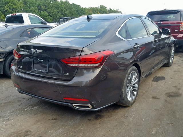 KMHGN4JE3HU183850 - 2017 GENESIS G80 BASE BROWN photo 4