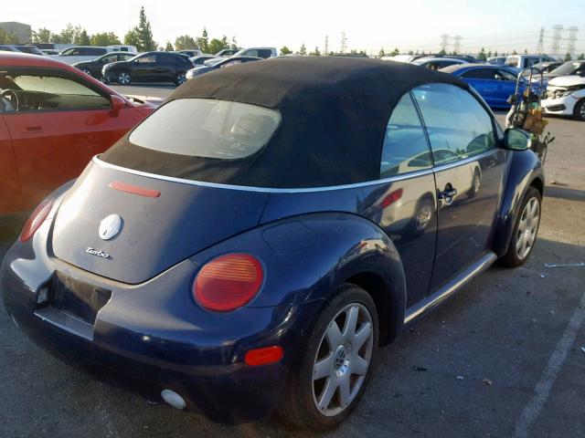 3VWCD21Y53M317403 - 2003 VOLKSWAGEN NEW BEETLE ლურჯი ფოტო 4