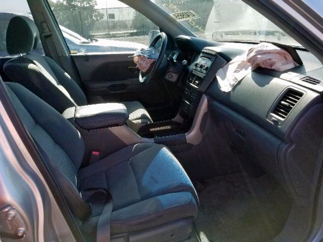 5FNYF28398B001902 - 2008 HONDA PILOT SE SILVER photo 5