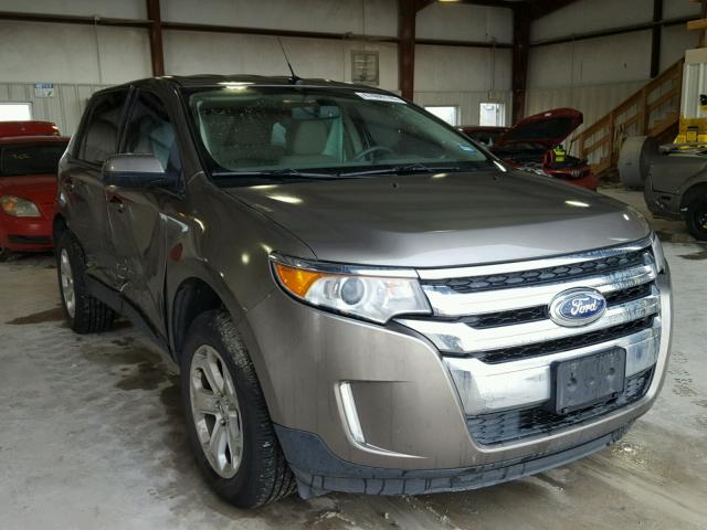 2FMDK3JC8DBE18019 - 2013 FORD EDGE SEL BROWN photo 1