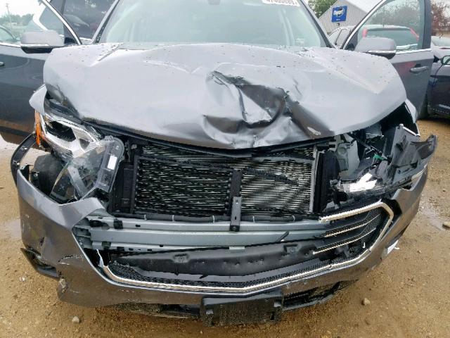 1GNERGKWXKJ173311 - 2019 CHEVROLET TRAVERSE L GRAY photo 7