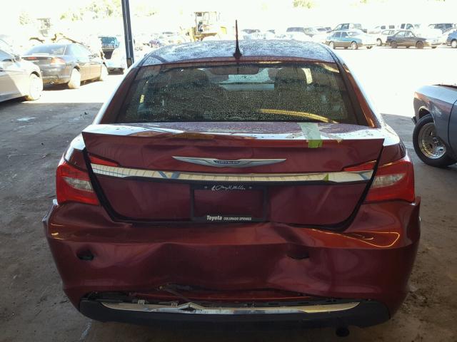 1C3CCBAB8EN230495 - 2014 CHRYSLER 200 LX MAROON photo 9