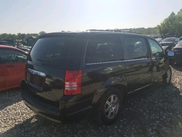 2A8HR54P88R735302 - 2008 CHRYSLER TOWN & COU BLACK photo 4