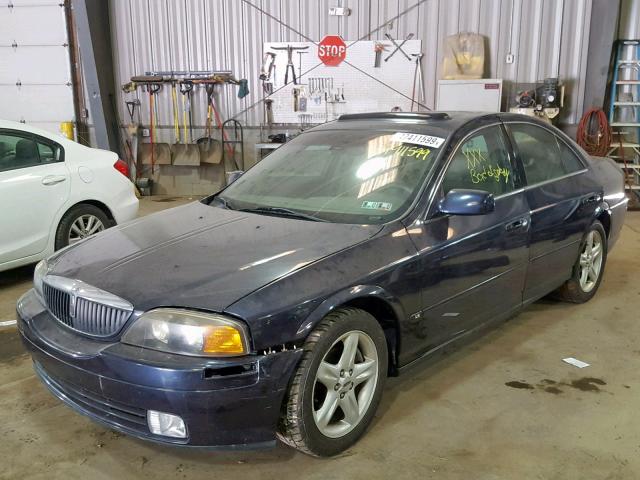 1LNHM87A6YY878223 - 2000 LINCOLN LS BLUE photo 2