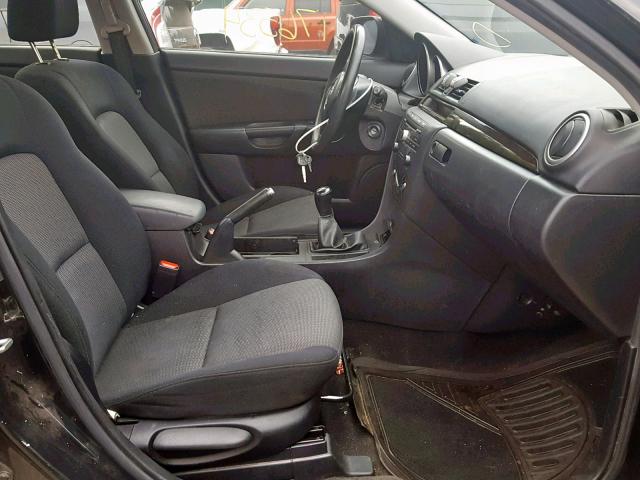 JM1BK32F371744234 - 2007 MAZDA 3 I BLACK photo 5