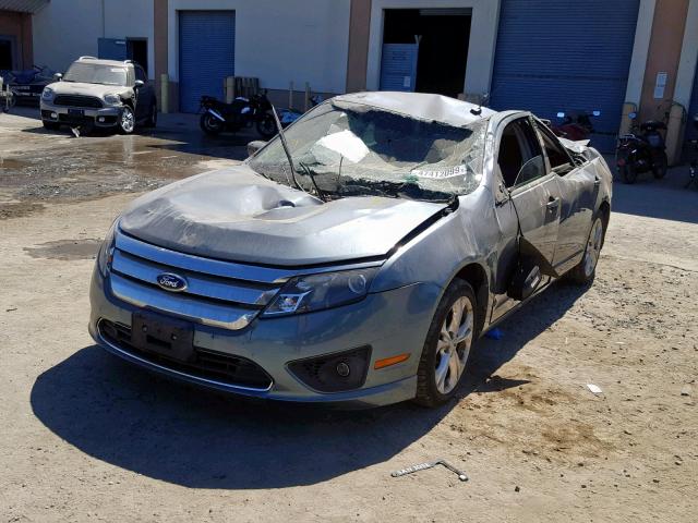 3FAHP0HAXCR165298 - 2012 FORD FUSION SE BLUE photo 2