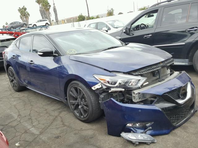 1N4AA6AP5GC904053 - 2016 NISSAN MAXIMA 3.5 BLUE photo 1