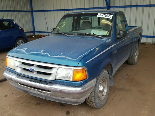 1FTCR10A7STA23746 - 1995 FORD RANGER GREEN photo 2