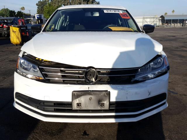 3VW2K7AJ4FM223969 - 2015 VOLKSWAGEN JETTA BASE WHITE photo 9