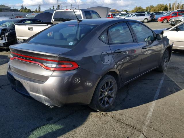 1C3CDFBB8GD623733 - 2016 DODGE DART SXT GRAY photo 4