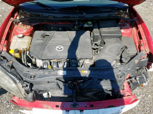 JM1BK123851262706 - 2005 MAZDA 3 S RED photo 7