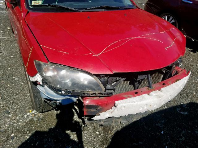 JM1BK123851262706 - 2005 MAZDA 3 S RED photo 9