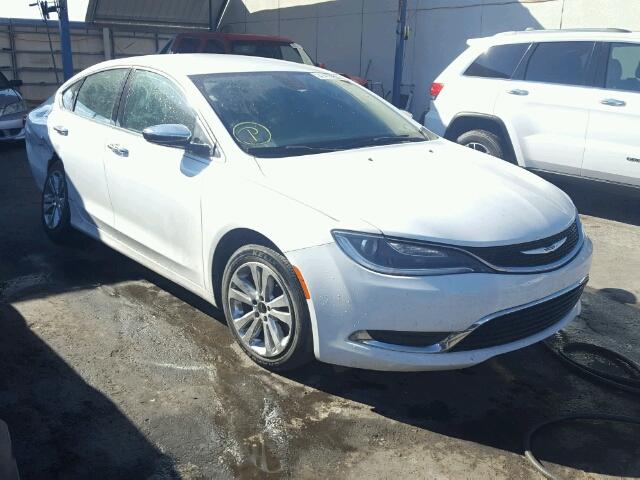 1C3CCCAB7FN586038 - 2015 CHRYSLER 200 LIMITE WHITE photo 1