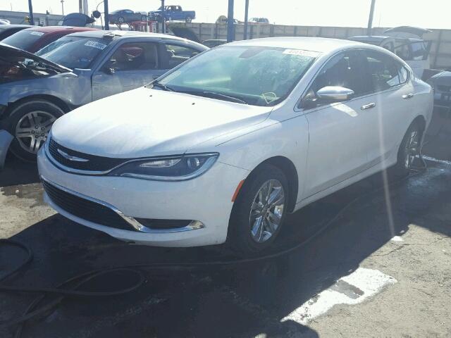 1C3CCCAB7FN586038 - 2015 CHRYSLER 200 LIMITE WHITE photo 2