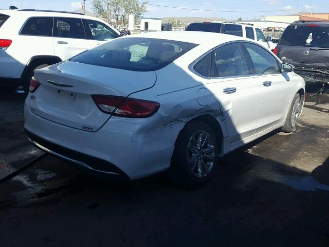 1C3CCCAB7FN586038 - 2015 CHRYSLER 200 LIMITE WHITE photo 4