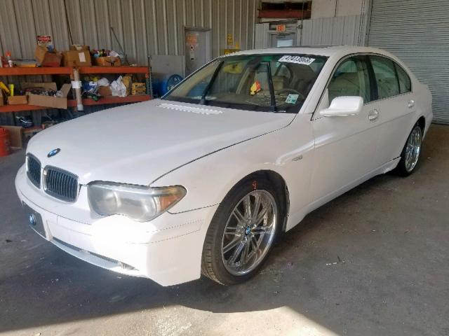 WBAGL63473DP62341 - 2003 BMW 745 I WHITE photo 2