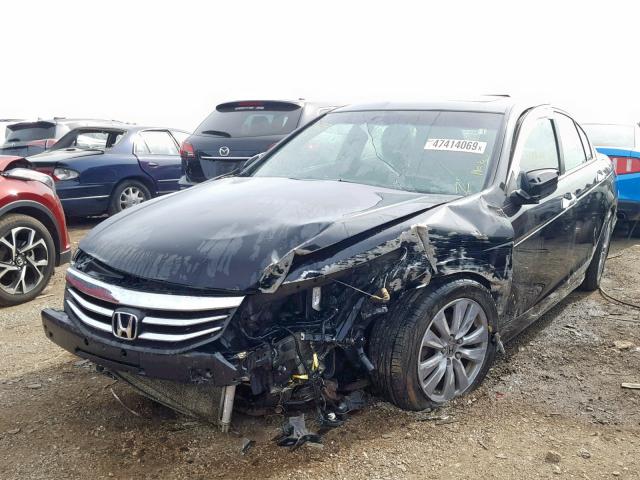 1HGCP3F86BA011218 - 2011 HONDA ACCORD EXL BLACK photo 2