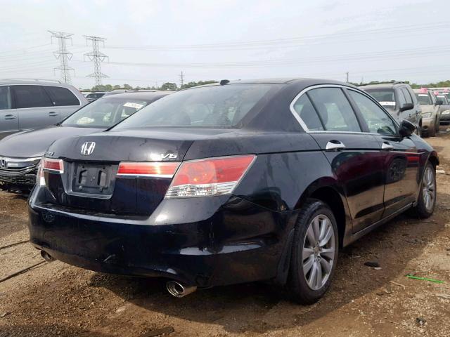 1HGCP3F86BA011218 - 2011 HONDA ACCORD EXL BLACK photo 4