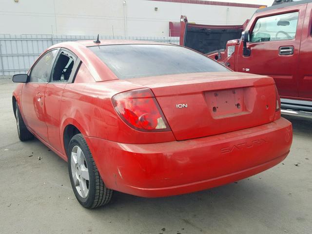 1G8AN15F27Z153312 - 2007 SATURN ION LEVEL RED photo 3
