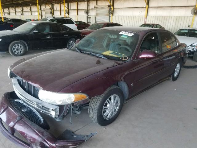 1G4HP52K644169797 - 2004 BUICK LESABRE CU MAROON photo 2