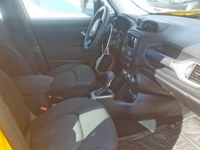 ZACCJAAT1FPC31601 - 2015 JEEP RENEGADE S Դեղին լուսանկար 5