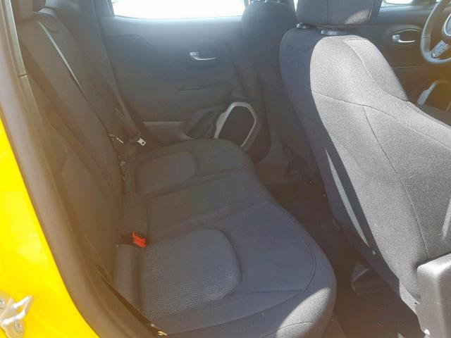 ZACCJAAT1FPC31601 - 2015 JEEP RENEGADE S Դեղին լուսանկար 6