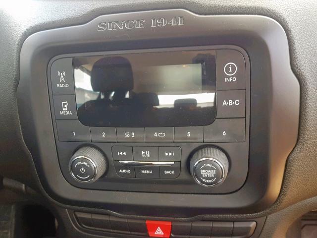 ZACCJAAT1FPC31601 - 2015 JEEP RENEGADE S Դեղին լուսանկար 9