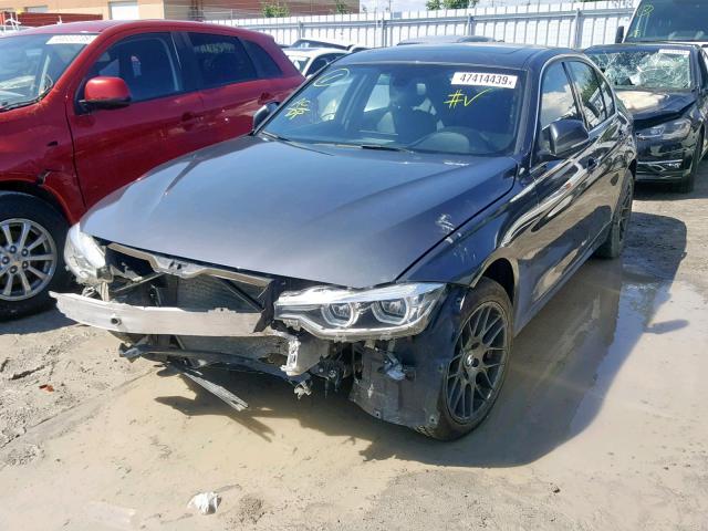 WBA8D9C57HK894224 - 2017 BMW 330 XI GRAY photo 2