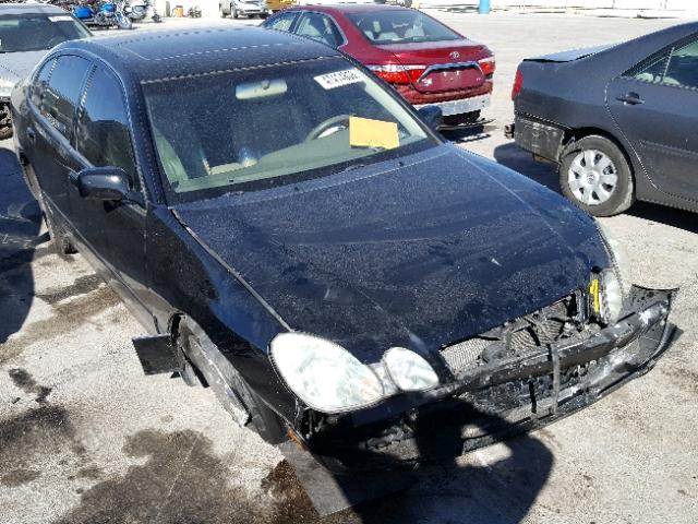 JT8BD69S340192345 - 2004 LEXUS GS 300 BLACK photo 1