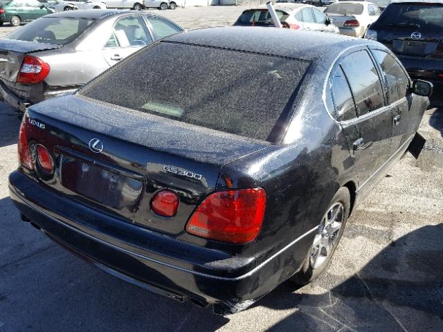 JT8BD69S340192345 - 2004 LEXUS GS 300 BLACK photo 4