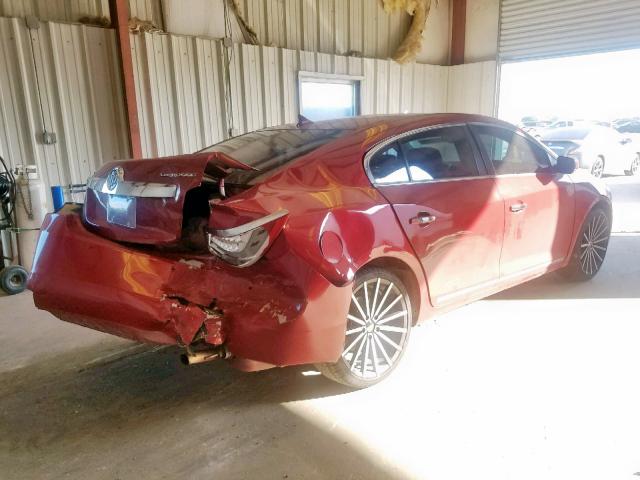 1G4GC5E3XDF296133 - 2013 BUICK LACROSSE BURGUNDY photo 4