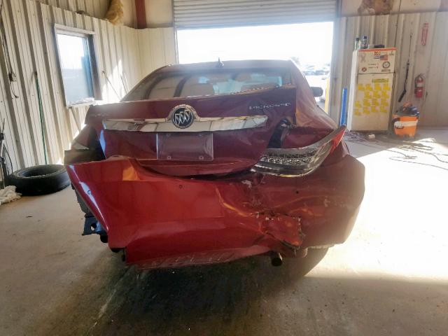 1G4GC5E3XDF296133 - 2013 BUICK LACROSSE BURGUNDY photo 9