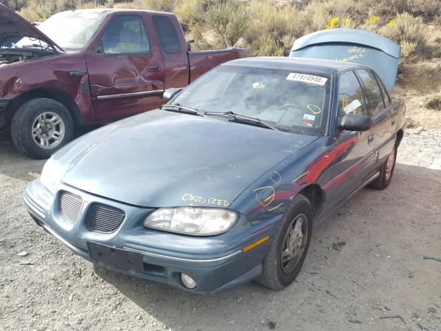 1G2NE52T2VC736931 - 1997 PONTIAC GRAND AM S GRAY photo 2