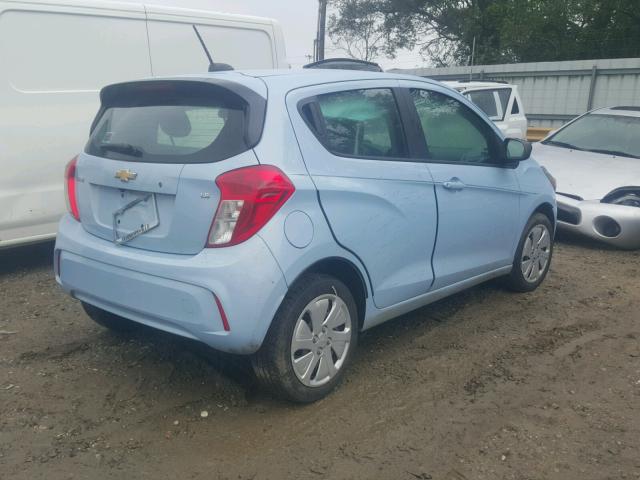 KL8CB6SA0GC602852 - 2016 CHEVROLET SPARK LS BLUE photo 4