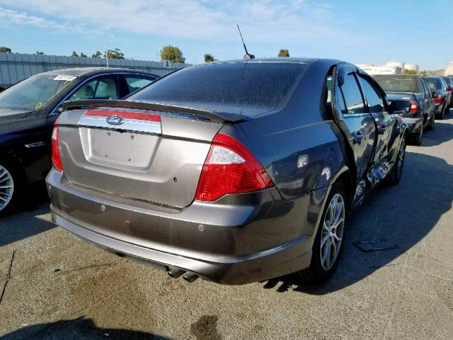 3FAHP0JA2BR329684 - 2011 FORD FUSION SEL CHARCOAL photo 4