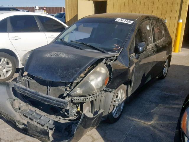 JHMGD38677S052266 - 2007 HONDA FIT S 黑色 照片 2