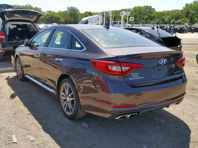 5NPE34AB1FH161960 - 2015 HYUNDAI SONATA SPO GRAY photo 3