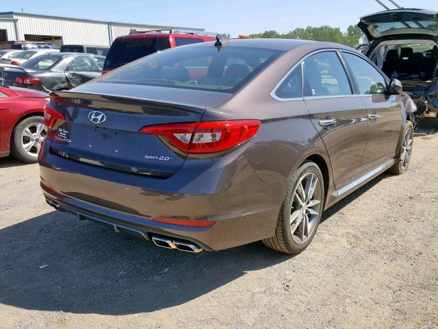 5NPE34AB1FH161960 - 2015 HYUNDAI SONATA SPO GRAY photo 4