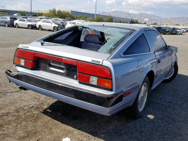 JN1HZ14S1EX014677 - 1984 DATSUN 300ZX BLUE photo 4