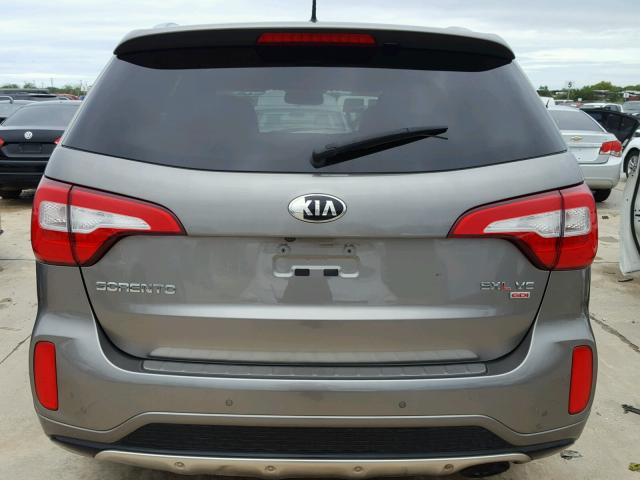 5XYKWDA75EG537832 - 2014 KIA SORENTO SX GRAY photo 9