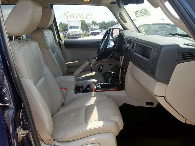 1J8HG58296C170231 - 2006 JEEP COMMANDER 蓝色 照片 5