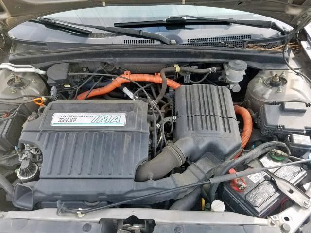 JHMES96645S025543 - 2005 HONDA CIVIC HYBR GRAY photo 7